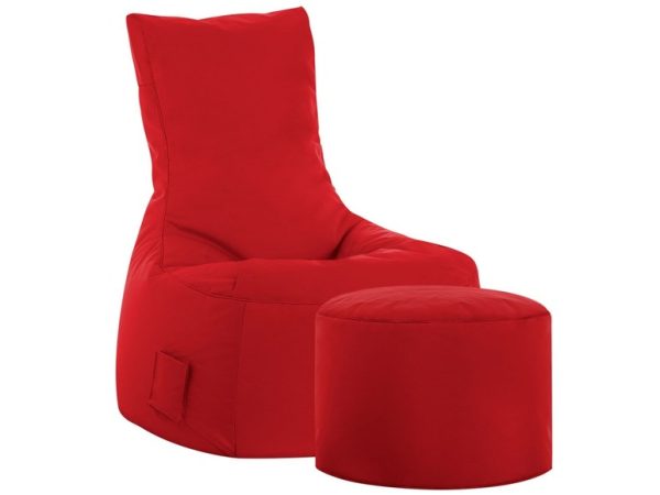 SITTING POINT Sedací vak Swing Scuba (so stolčekom na sedenie, červená)